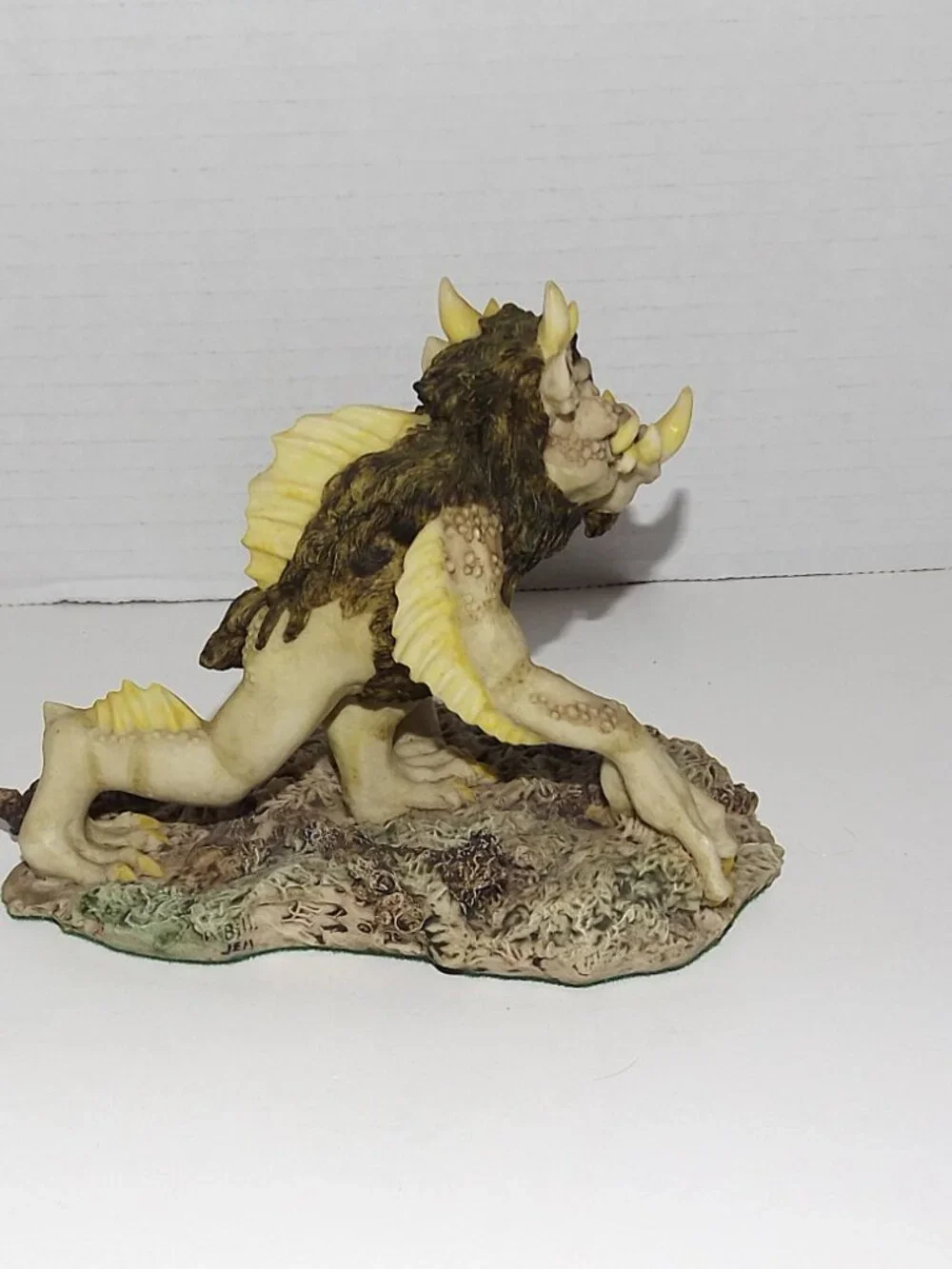 Vintage Enchantica Swamp Demon Hand Painted Resin Fantasy Figurine 1990 Release
